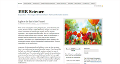 Desktop Screenshot of ehrscience.com