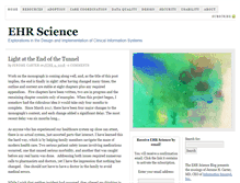 Tablet Screenshot of ehrscience.com